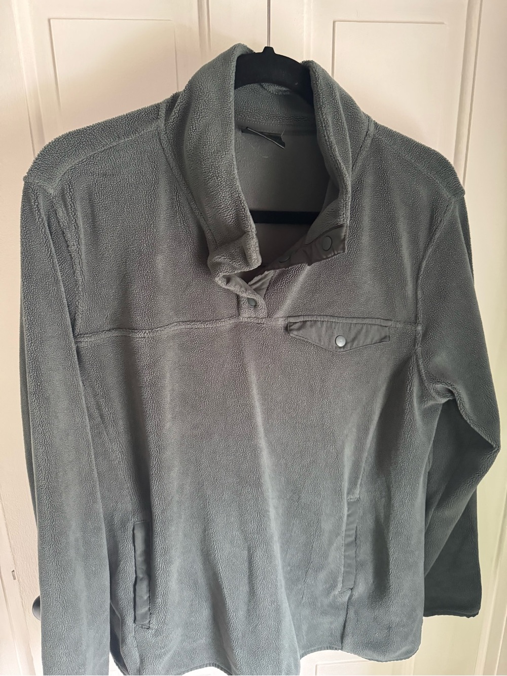 32 Degrees Men's Olive Green Fleece Pullover